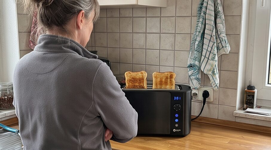 balter toaster 4 scheiben ts 04 lcd im praktischen Einsatz
