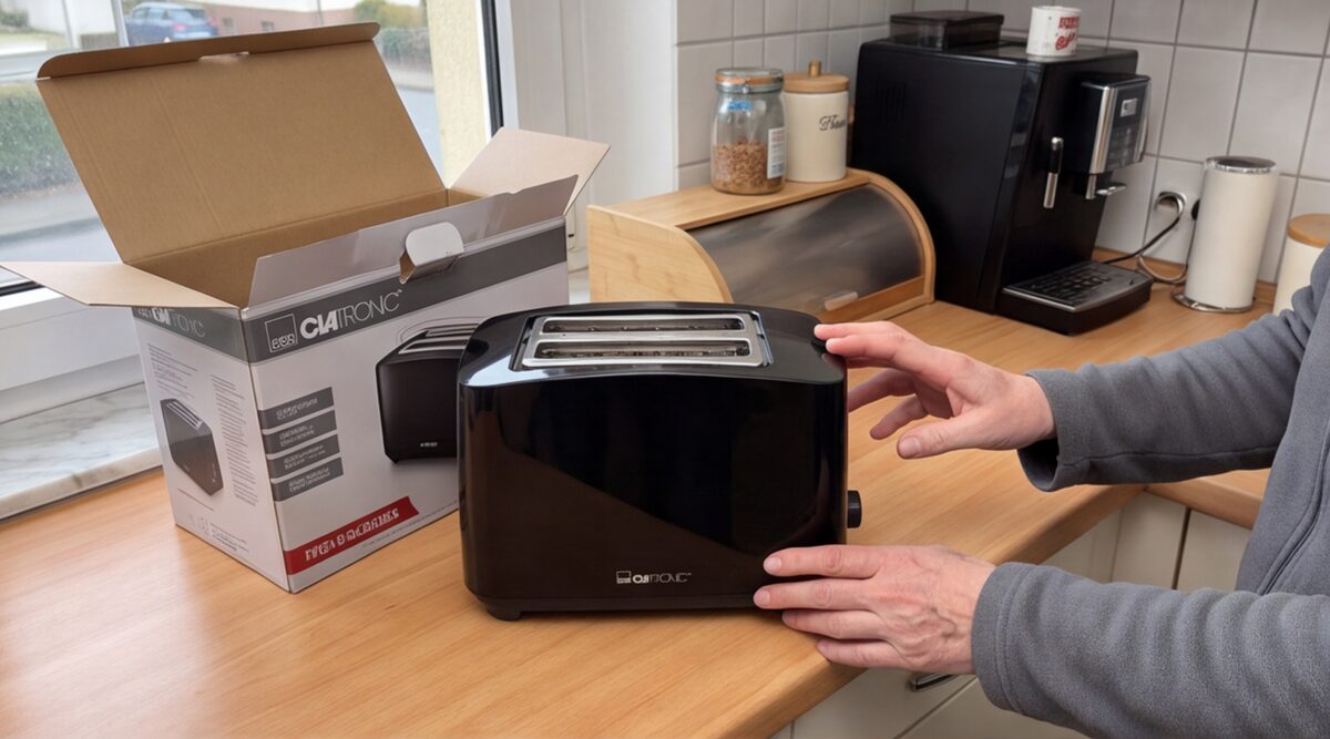 Clatronic® Toaster TA 3801 im Test: Kompakter 2-Scheiben-Toaster mit Brötchenaufsatz und vielseitigen Funktionen