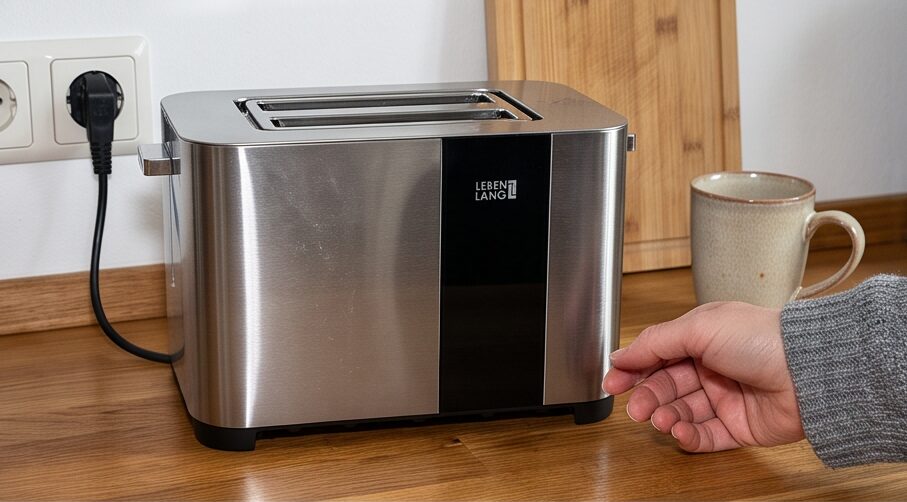 LEBENLANG Edelstahl Toaster im Test: Touchscreen, 7 Bräunungsstufen & Brötchenaufsatz