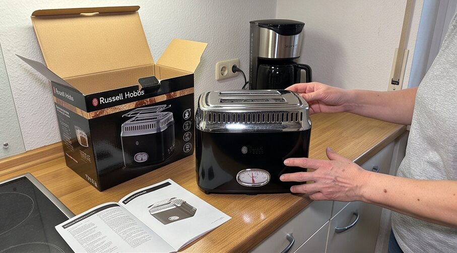 Russell Hobbs Toaster Retro Edelstahl Schwarz im Test: Schnelles Toasten und stilvolles Design