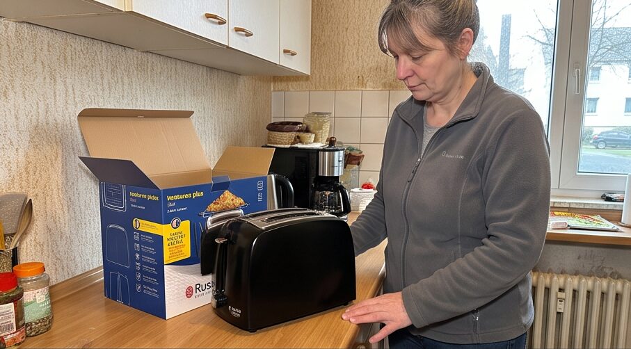 Russell Hobbs Toaster Textures+ im Test: Breite Toastschlitze und tolle Funktionen