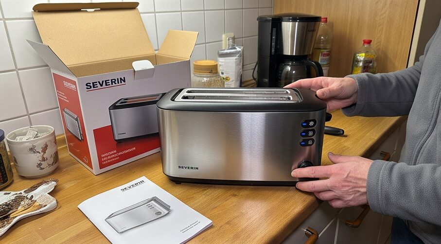 SEVERIN Automatik-Langschlitztoaster AT 2509 im Test: Hochwertiger Edelstahl-Toaster für perfekten Toast und Brötchen