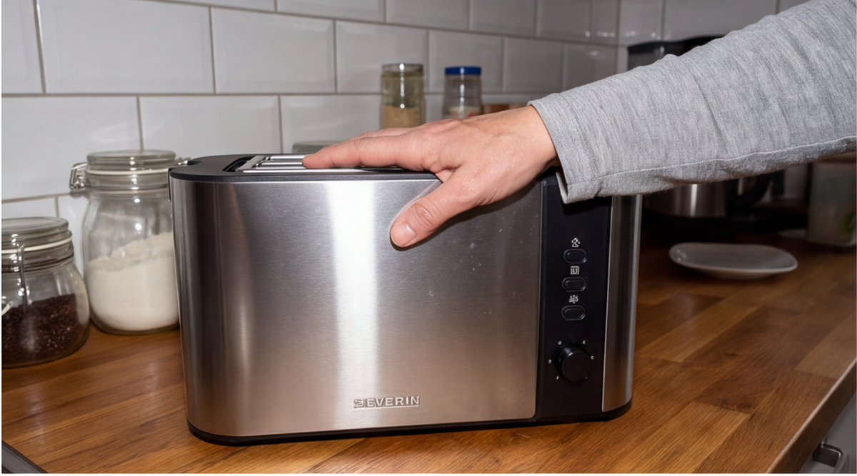 SEVERIN Automatik-Langschlitztoaster AT 2590 im Test: Hochwertiger Edelstahl-Toaster für 4 Toastscheiben