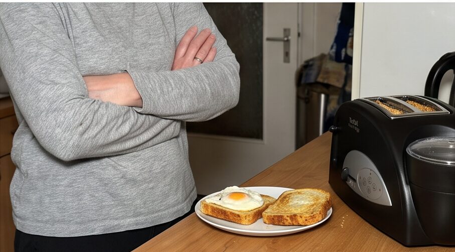 tefal tt 5500 toast n egg während der Nutzung