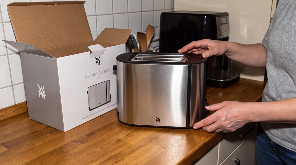 WMF Bueno Pro Toaster im Test: Doppelschlitz-Toaster mit Brötchenaufsatz und 6 Bräunungsstufen