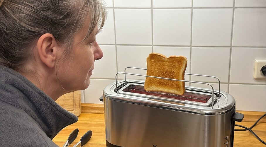 wmf kuechenminis langschlitz toaster im Testlauf